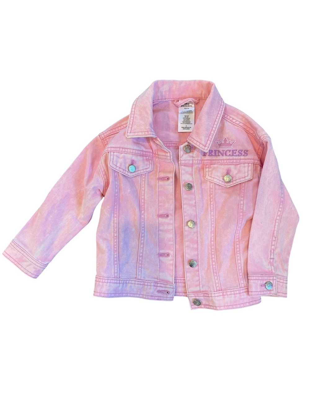 Disney Children's Pink 'Princess' Denim Jacket